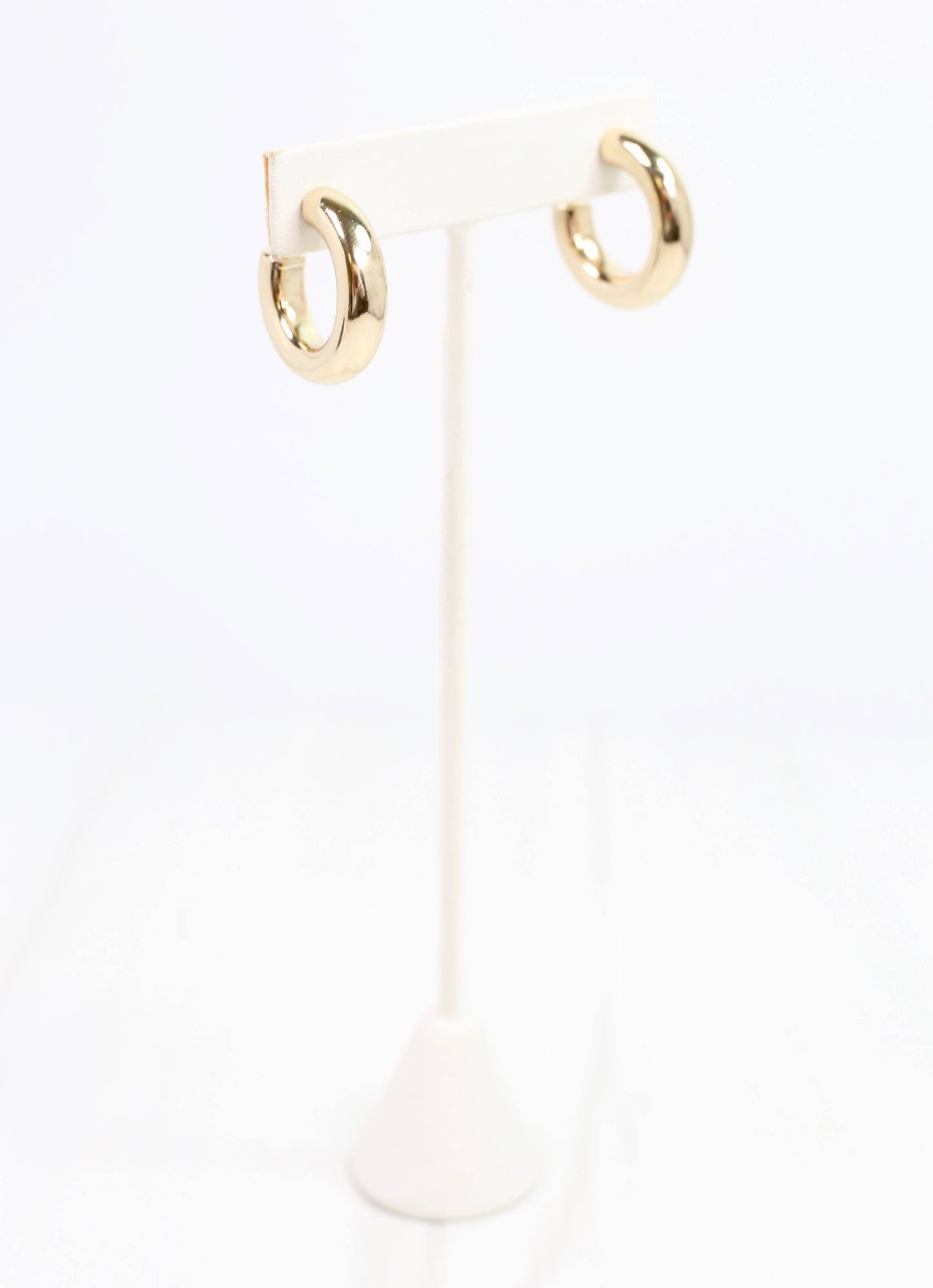 1" Gold Dipped Hoops
