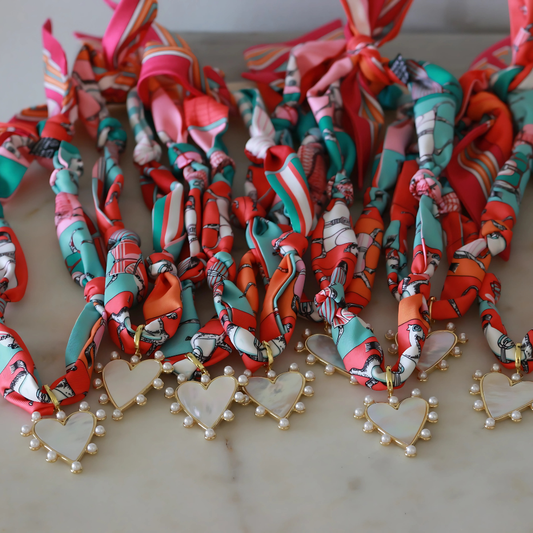 Scarf Necklace ~ The Scarlett Heart