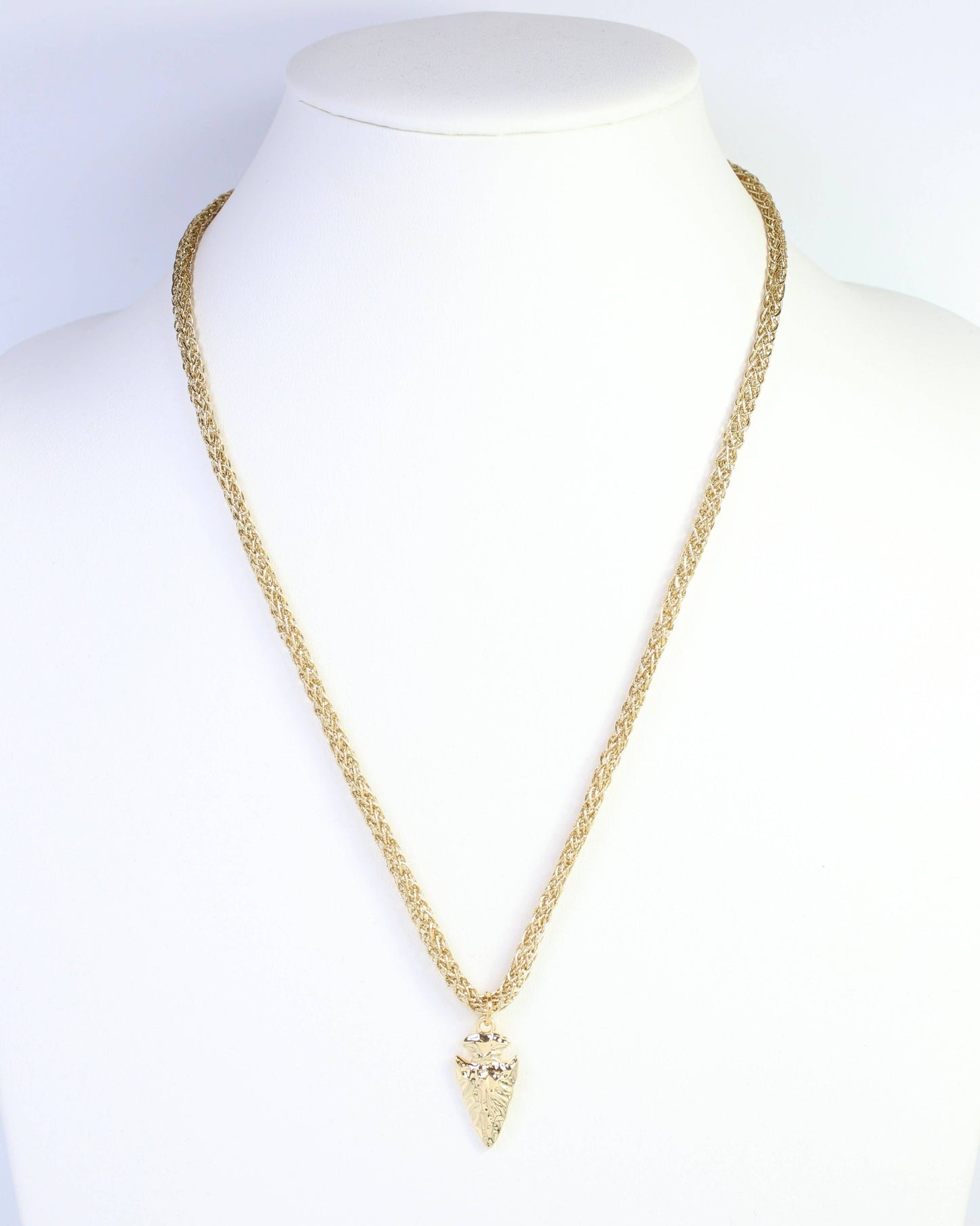 Corie Cord Necklace Arrow Gold
