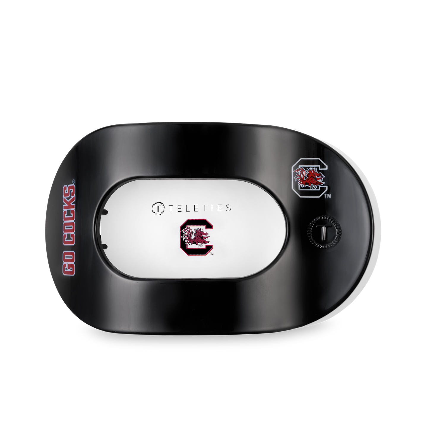 TELETIES - Flat Round Hair Clip | Large | Go Cocks!