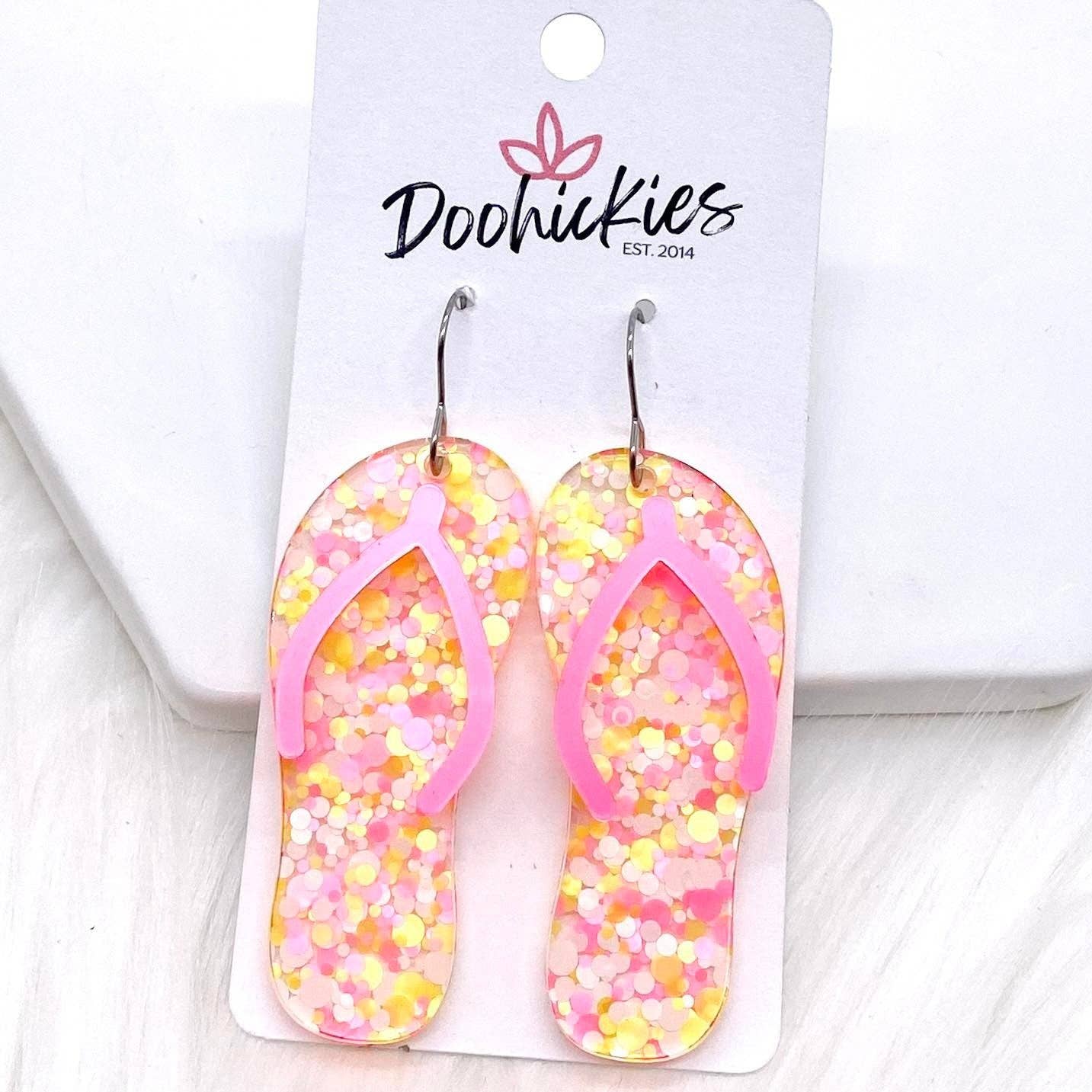 Flip Flop Dangle Earrings