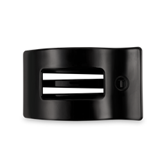 TELETIES - Flat Rectangle Hair Clip | Medium | Jet Black