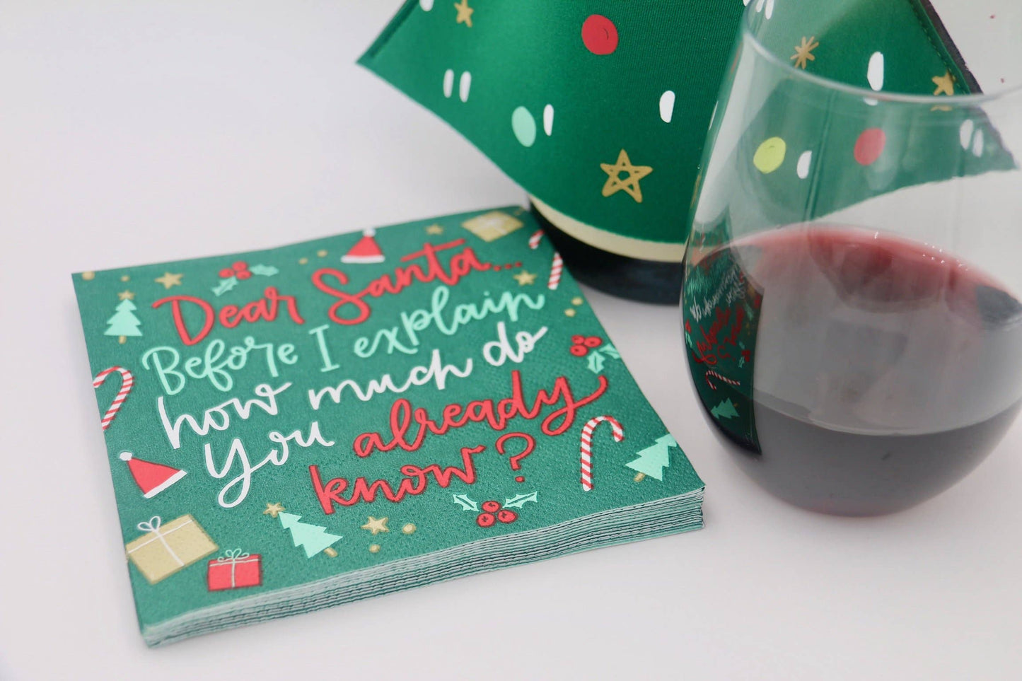 Christmas Funny Cocktail Napkins | How Much Do You Know