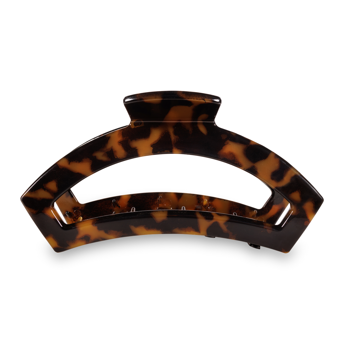 TELETIES - Open Hair Clip | Large |  Tortoise