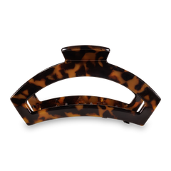 TELETIES - Open Hair Clip | Large |  Tortoise