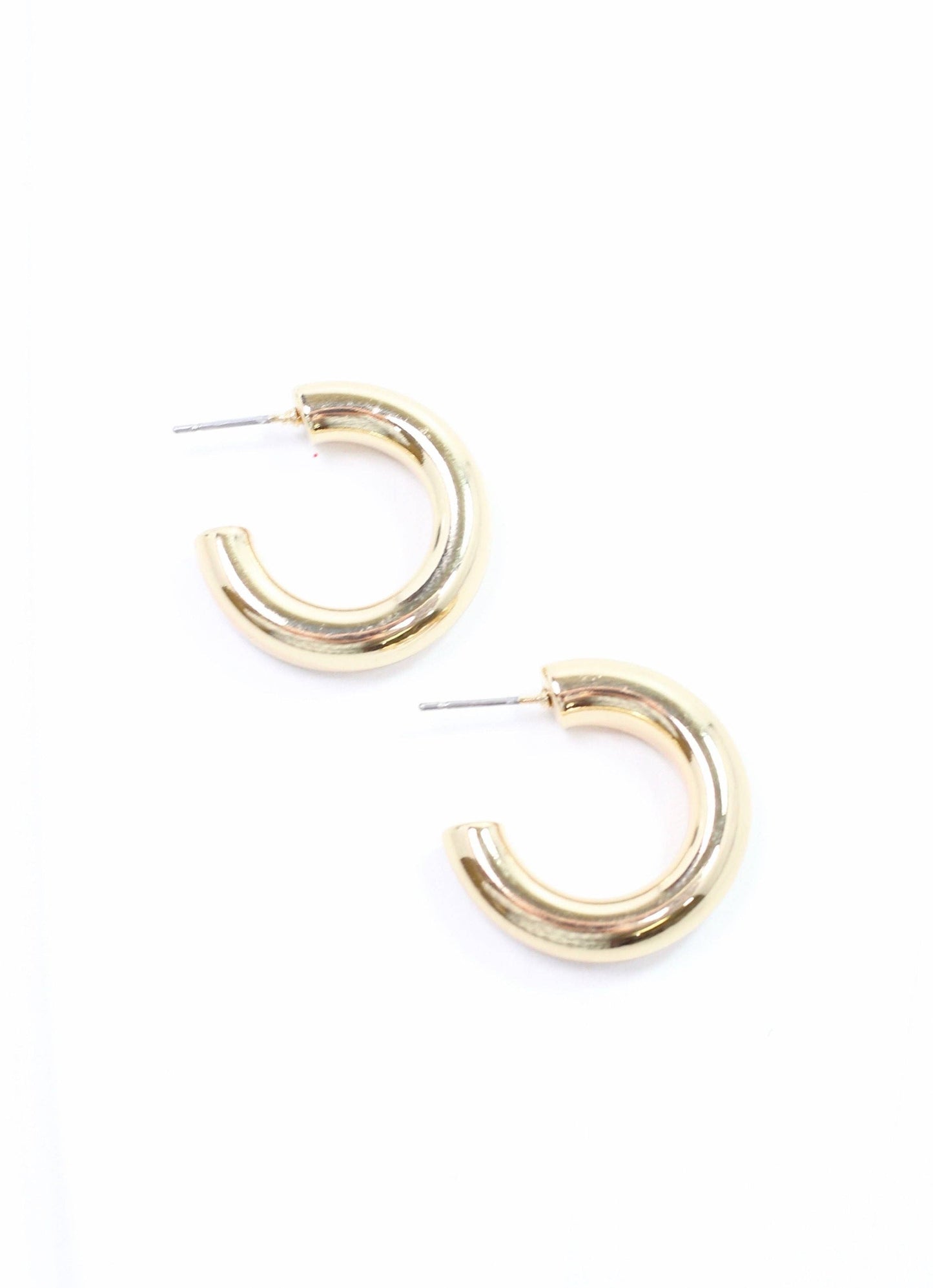 1" Gold Dipped Hoops