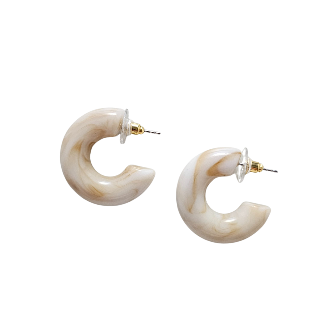 Natural Chloe Hoops