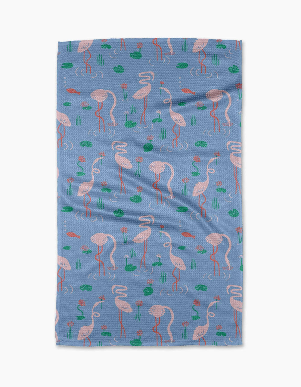 Geometry - Flirty Flamingo Tea Towel