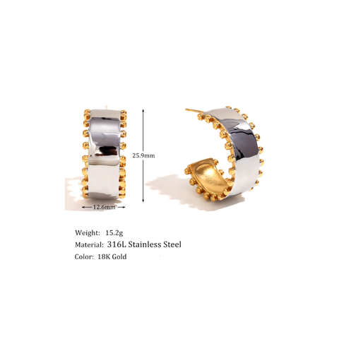 Bold Duo Hoops
