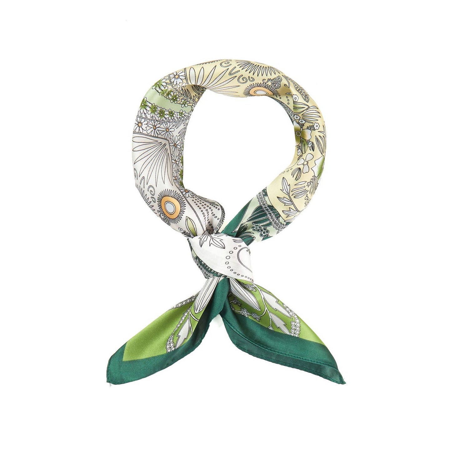 Four-Leaf Clover And Flower Bandana