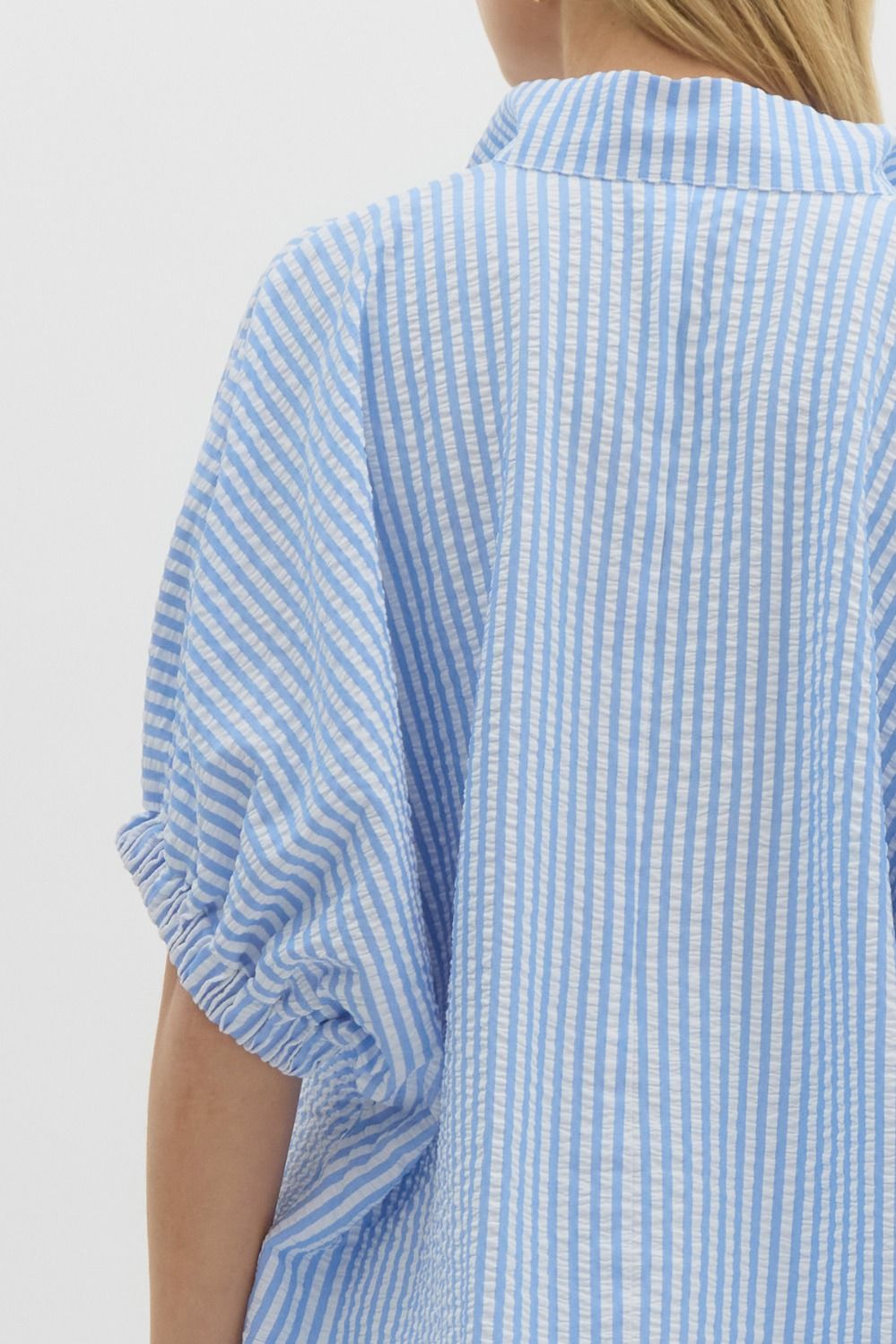 Striped V Neck Dolman Top