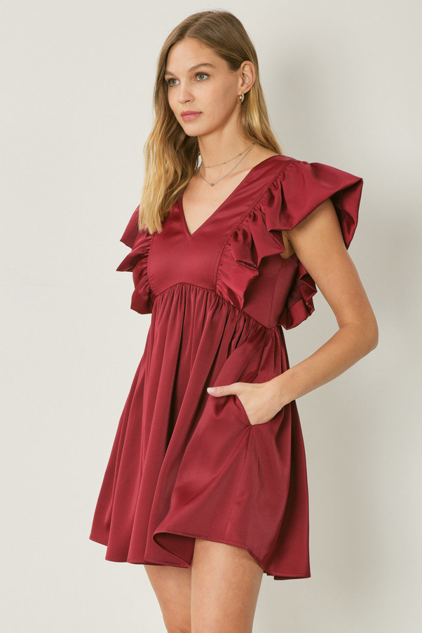 Maren Satin Dress