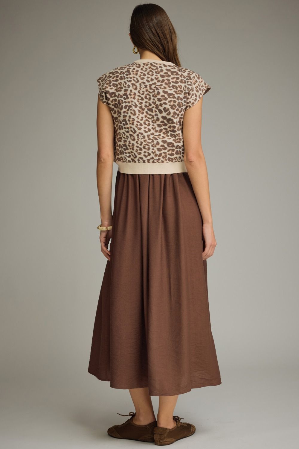 Leopard Midi Sweater Dress
