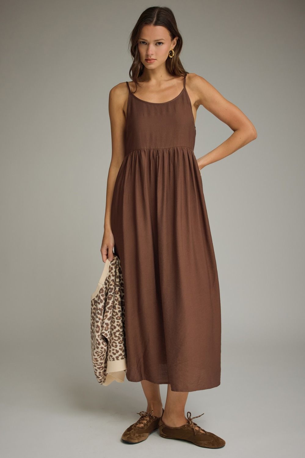 Leopard Midi Sweater Dress