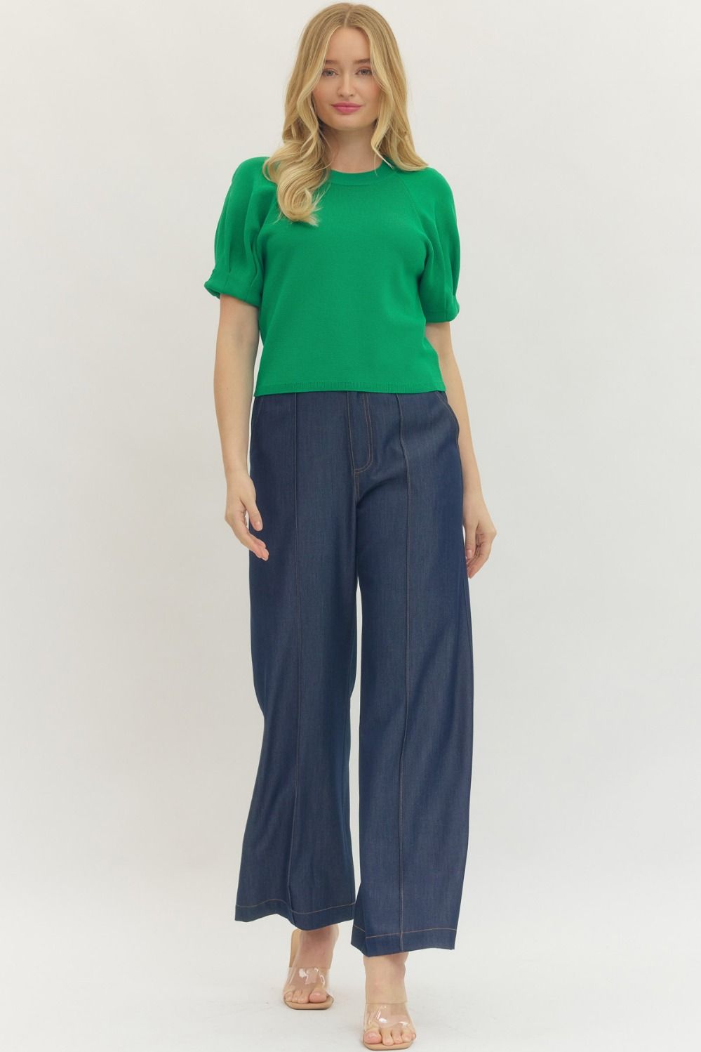 Knit Crew Neckline Top