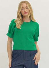 Knit Crew Neckline Top