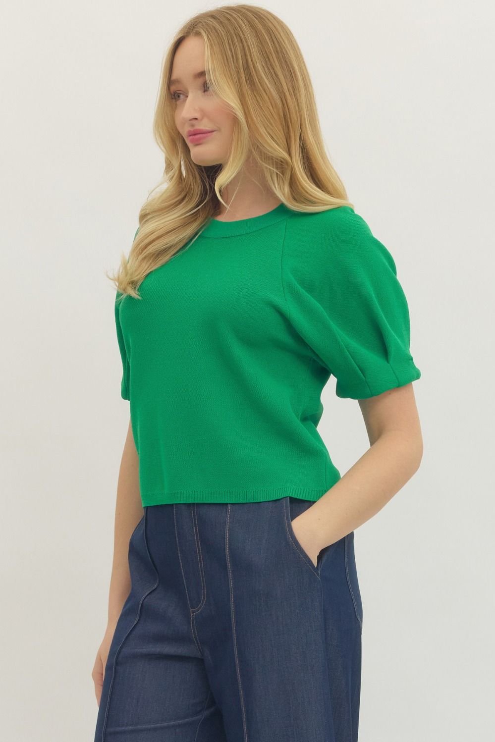Knit Crew Neckline Top