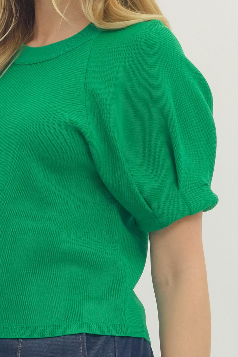 Knit Crew Neckline Top