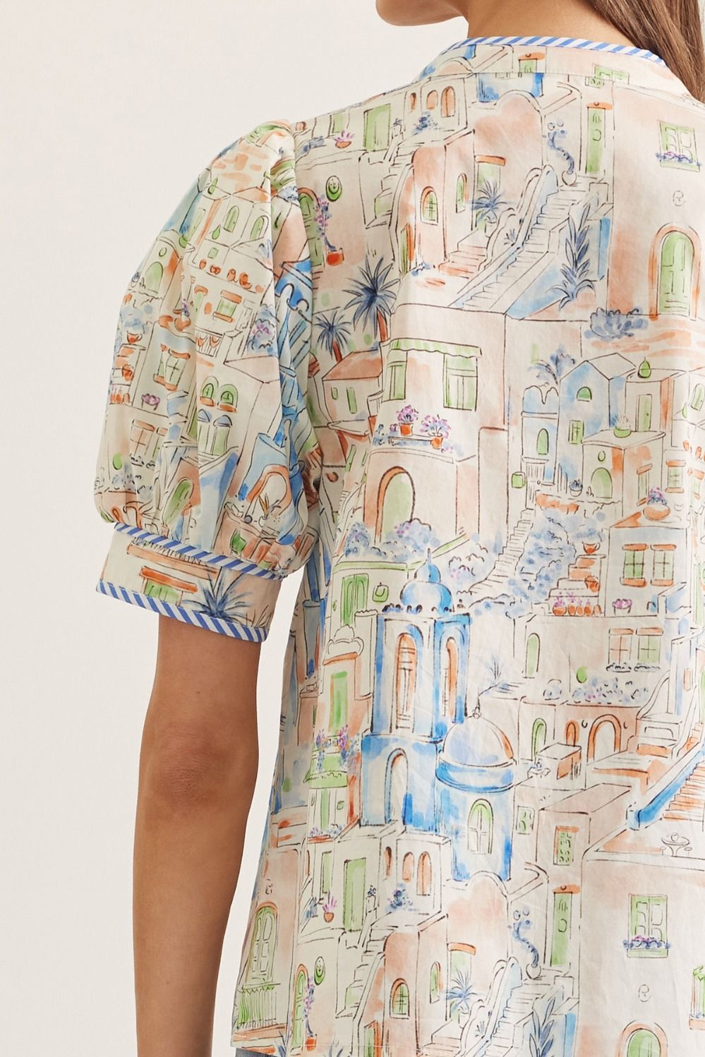 Illustrated Novelty Print Top