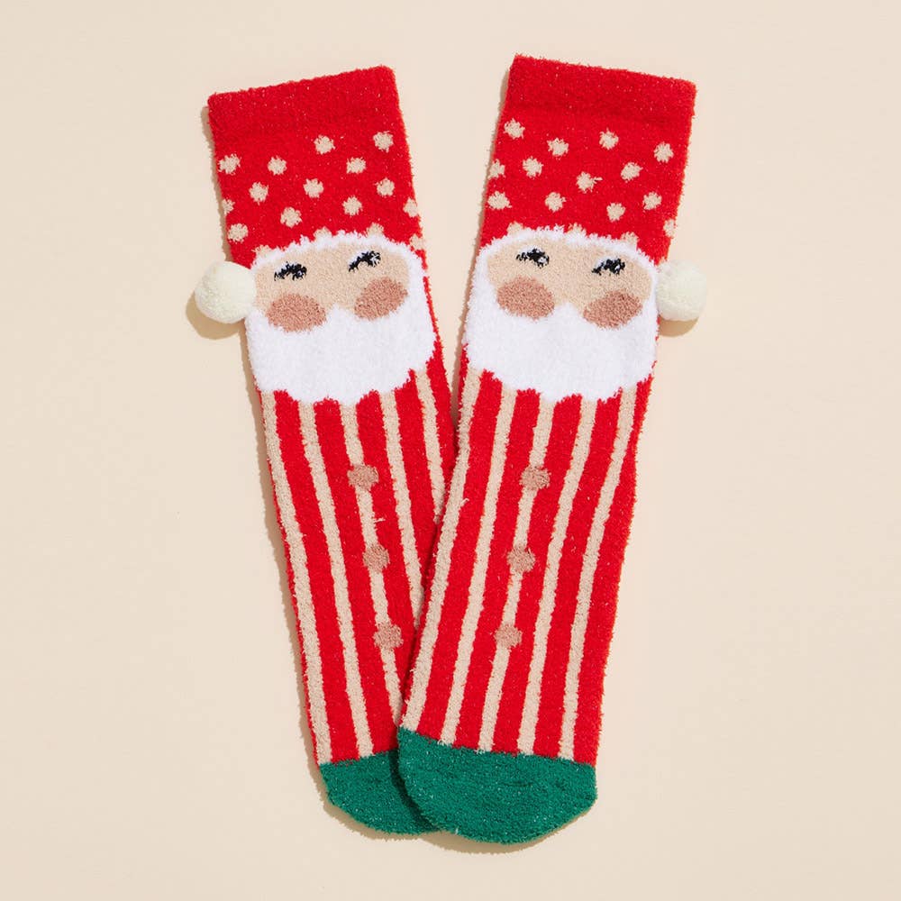 4 Pairs - Santa Reindeer Christmas Bundle Gift Socks Set