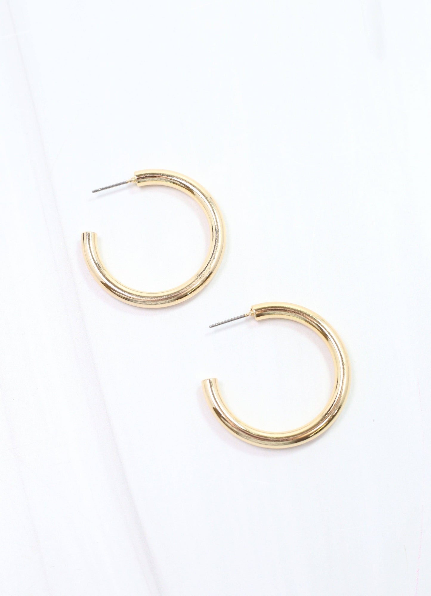1.5" Shiny Gold Hoops