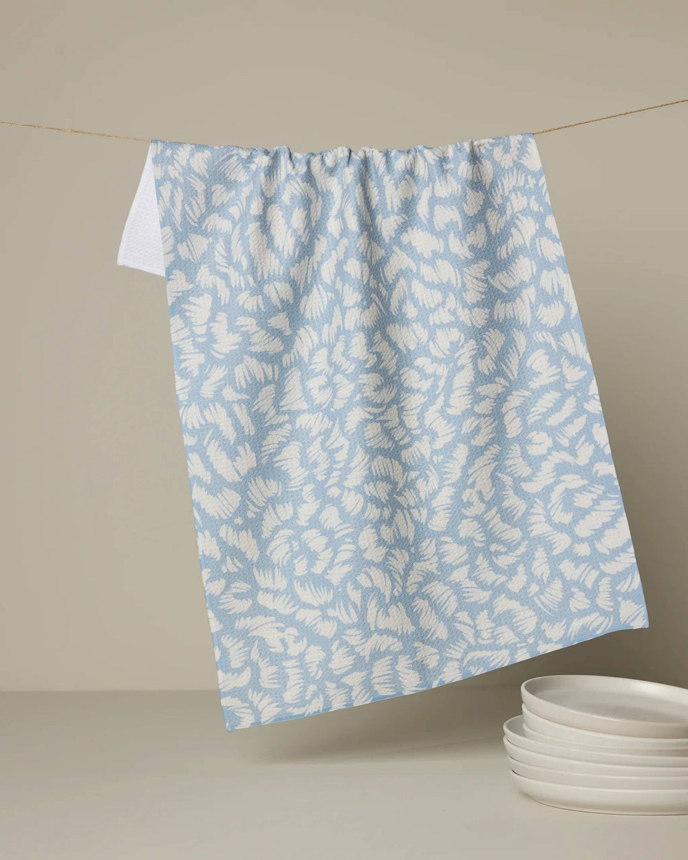 Geometry - Marine Haze Tea Towel