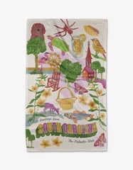Geometry - Greetings From South Carolina Tea Towel