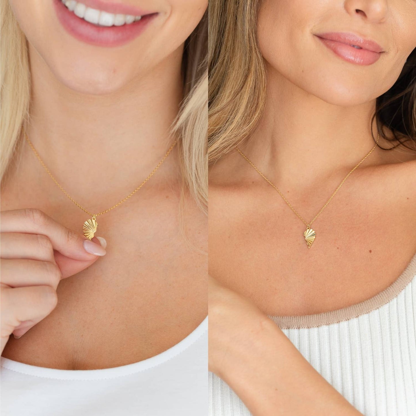 Be Connected - Pair Of Heart Halves Friendship Necklaces