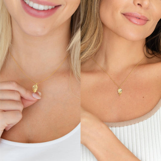 Be Connected - Pair Of Heart Halves Friendship Necklaces