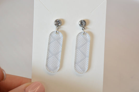 Boho Acrylic Oval Dangle