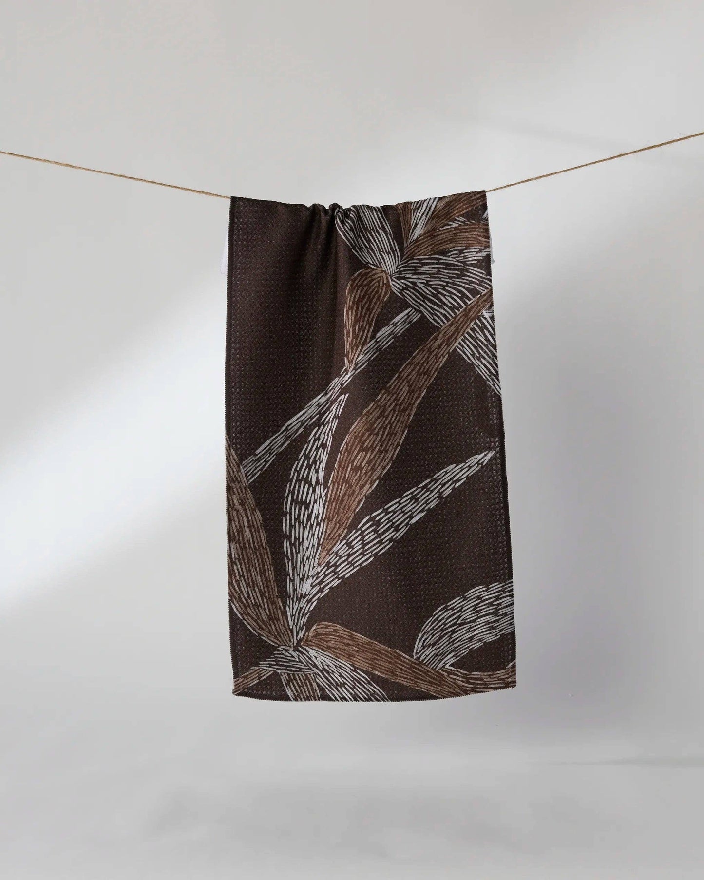 Geometry - Midnight Wildflower Bar Towel