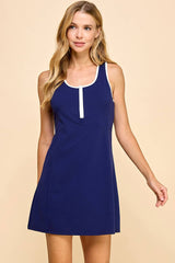 Scoop Neck Athletic Dress