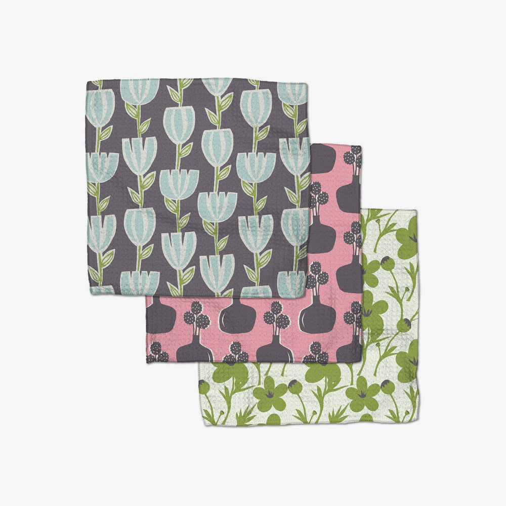 Geometry - Spring Bouquet Dishcloth Set