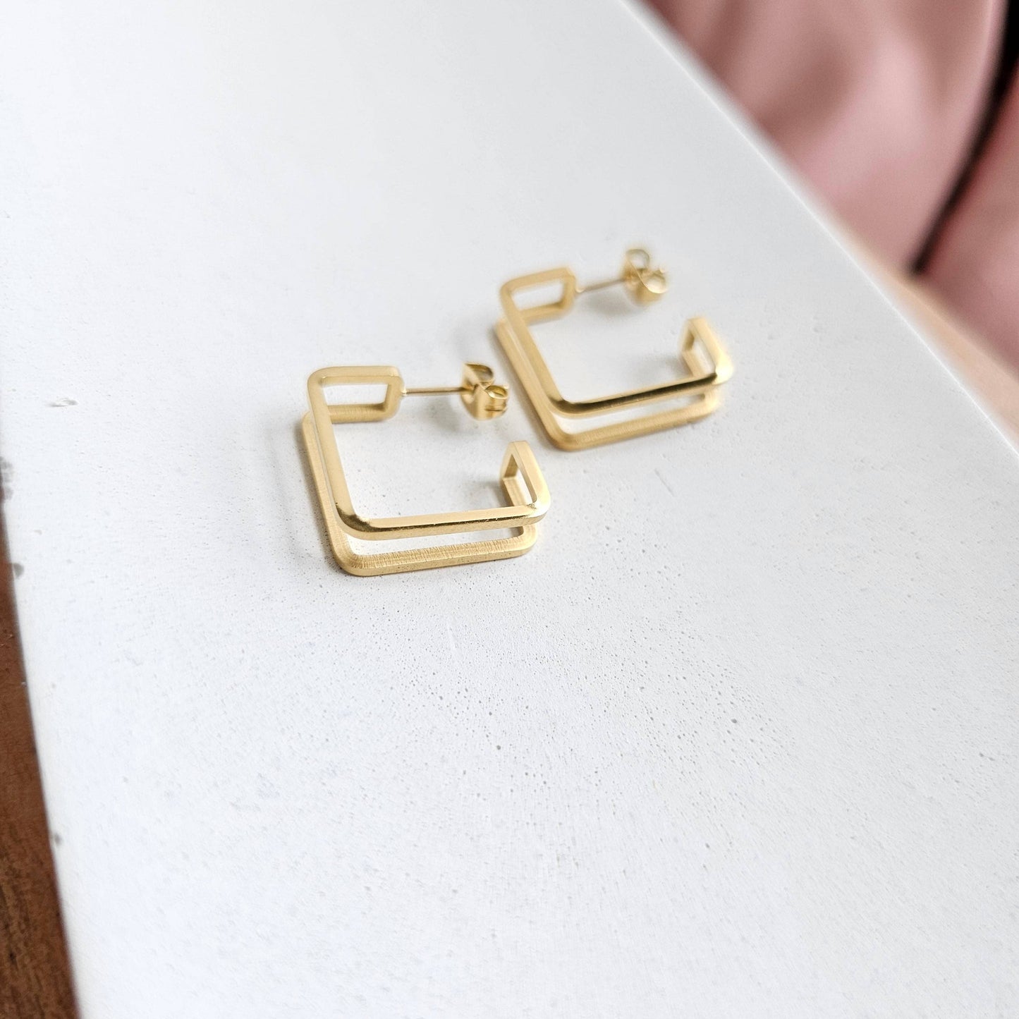 Gold Kamora Waterproof Hoops