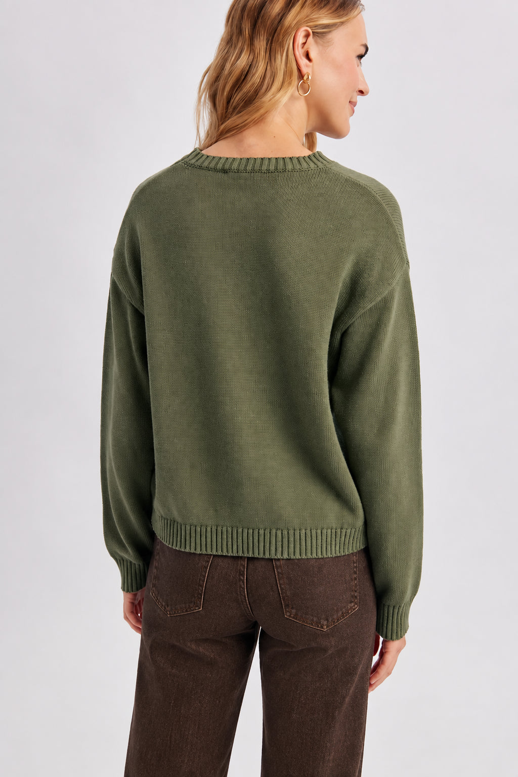 Fish Graphic Crewneck Sweater
