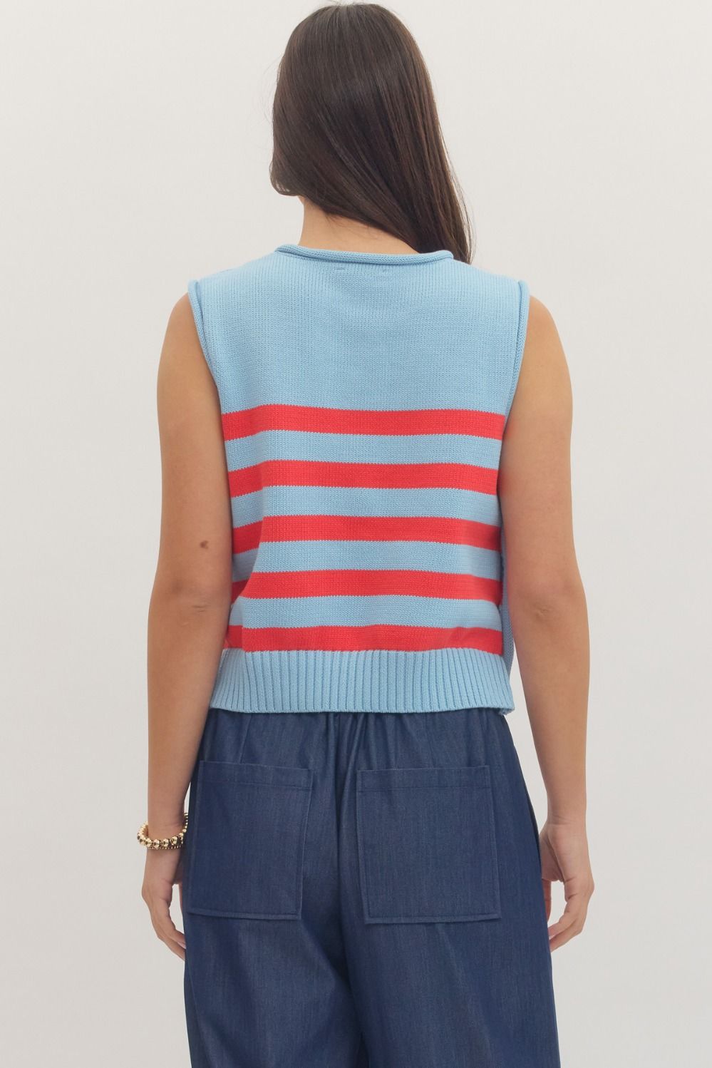 Striped Knit Tank Top