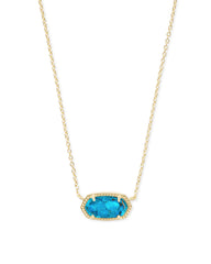 Elisa Short Pendant Necklace Turquoise