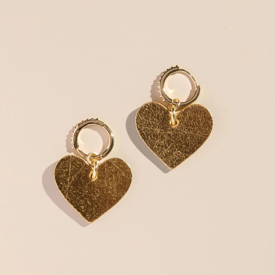 Vintage Gold Pavé Quinn Earrings