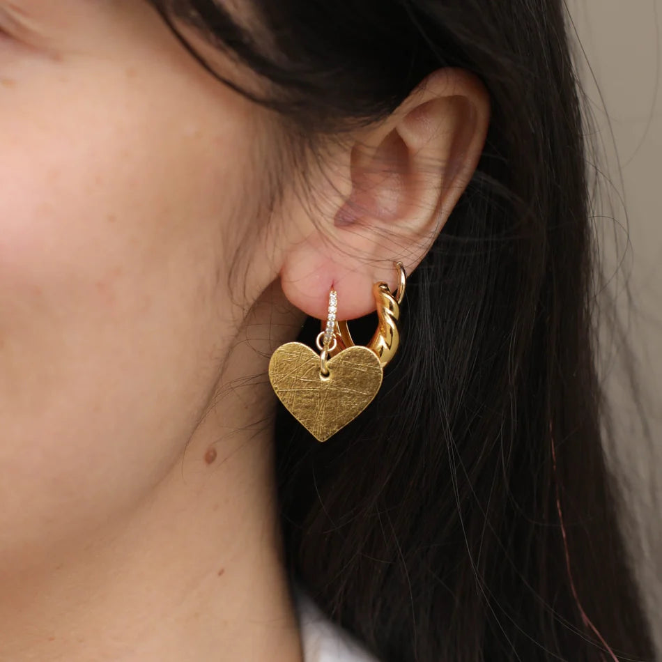 Vintage Gold Pavé Quinn Earrings