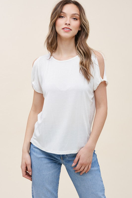 The Twisted Cold Shoulder Top