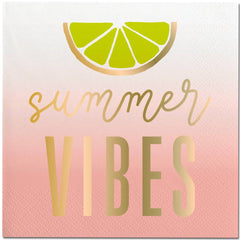 Cocktail Napkins | Summer Vibes - Foil - 20ct