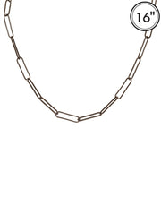 Color Coated Paper Clip Chain Necklace