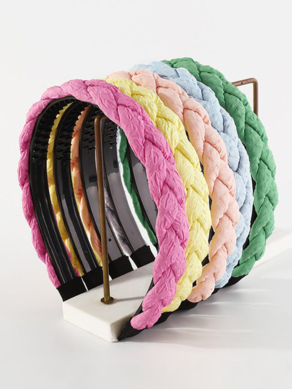 Color Braided Headband 3 Colors