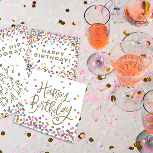 Cocktail Napkins | Happy Birthday - 20ct