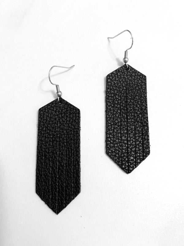 Fringed Leather Earring