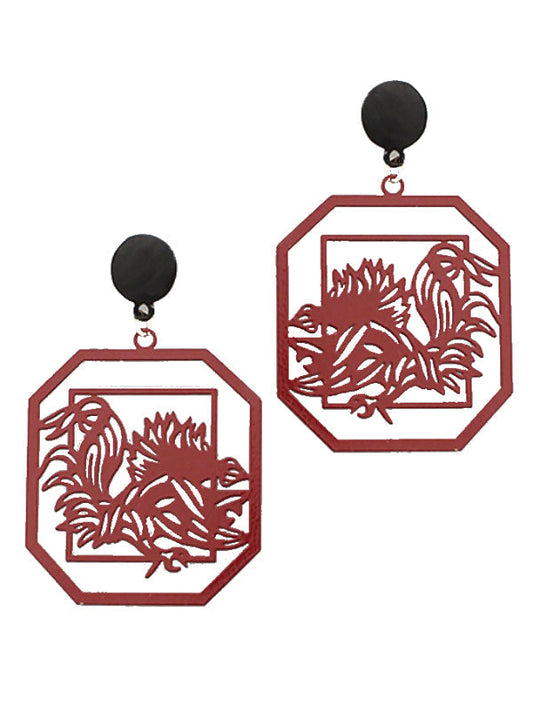 Gamecock Laser Cut Earrings