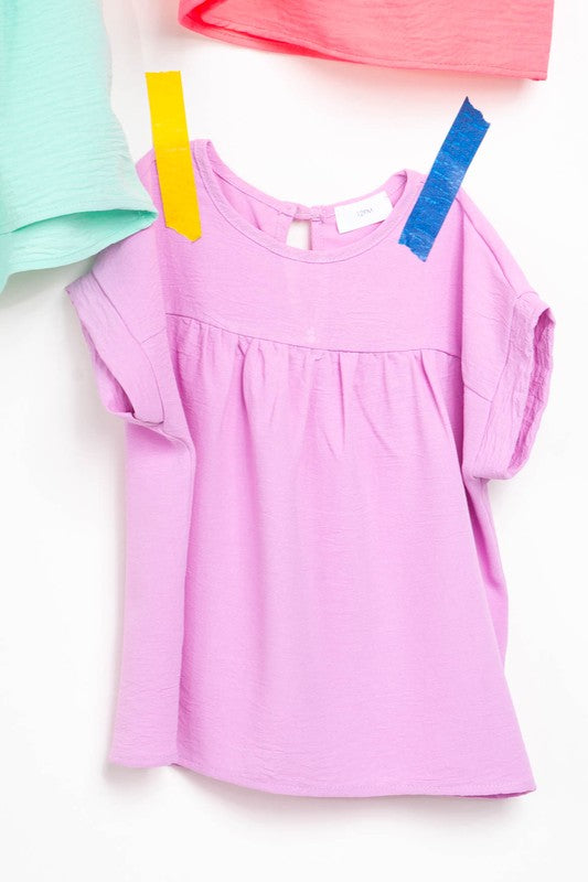 Girls Clara Pleated Top