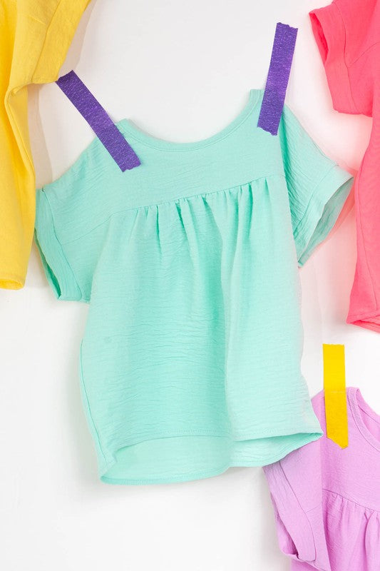 Girls Clara Pleated Top