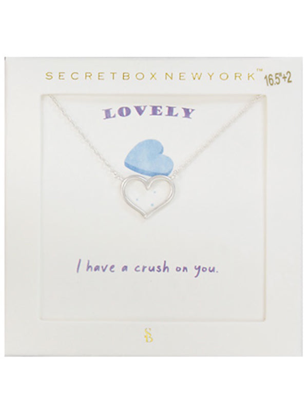 Girls Secret Box Heart Necklace