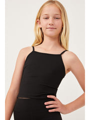 Girls High Neck Active Tank
